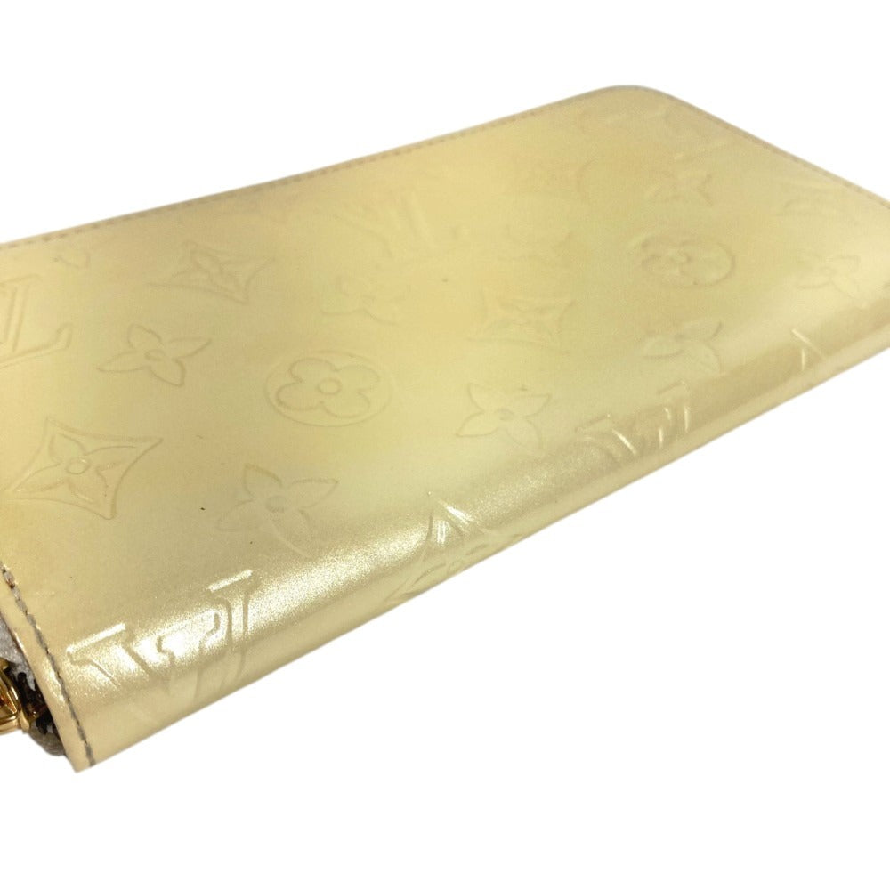 LOUIS VUITTON M91471 MonogramVernis Zippy Wallet Zip Around Long Wallet Long Wallet MonogramVernis Perle White Used