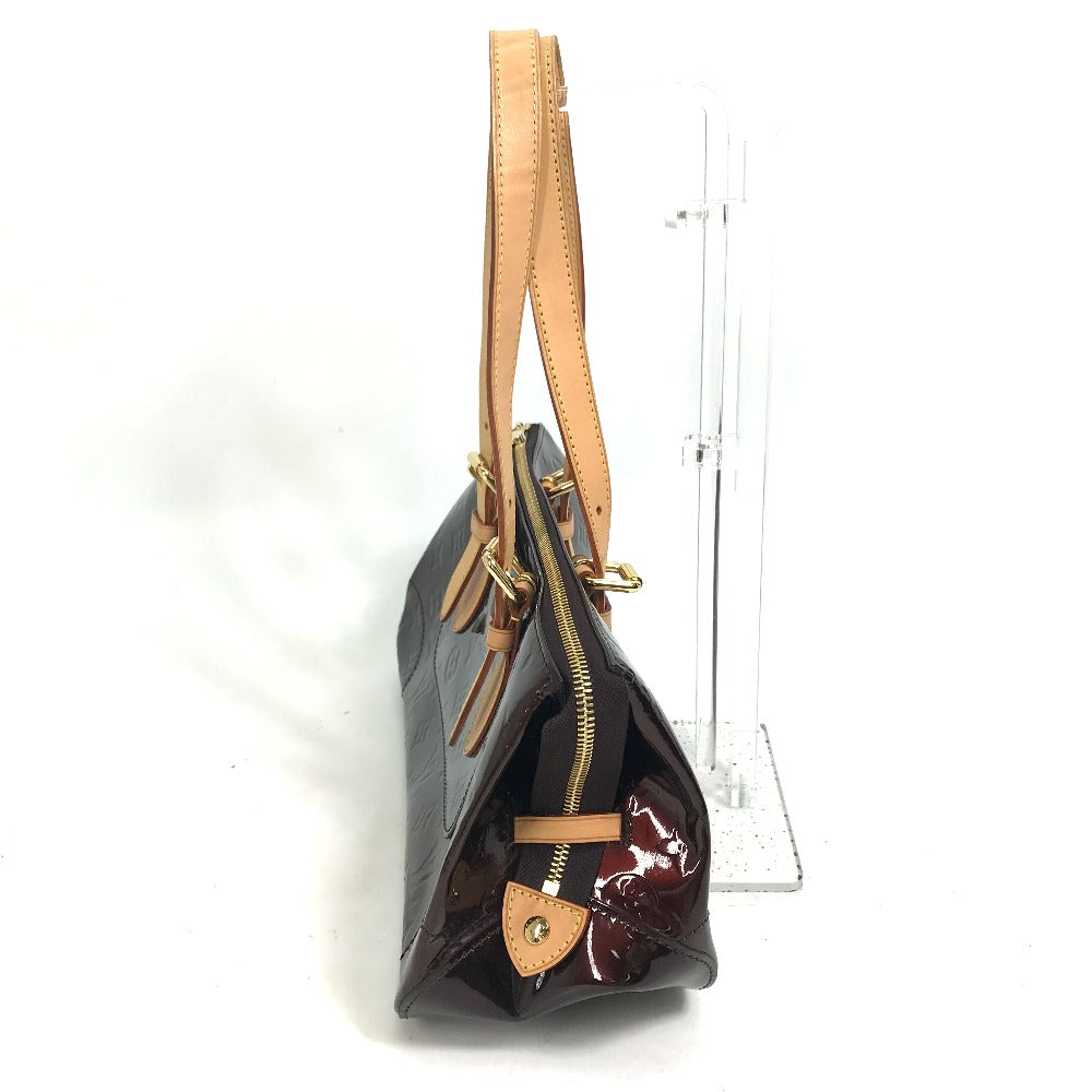 LOUIS VUITTON M93510 Monogram Vernis Rosewood Avenue Shoulder Bag in Patent Leather, Amaranth and Wine Red