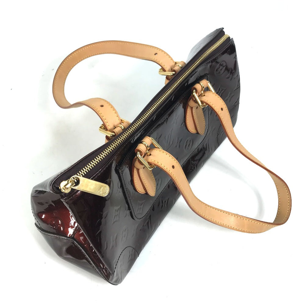 LOUIS VUITTON M93510 Monogram Vernis Rosewood Avenue Shoulder Bag in Patent Leather, Amaranth and Wine Red