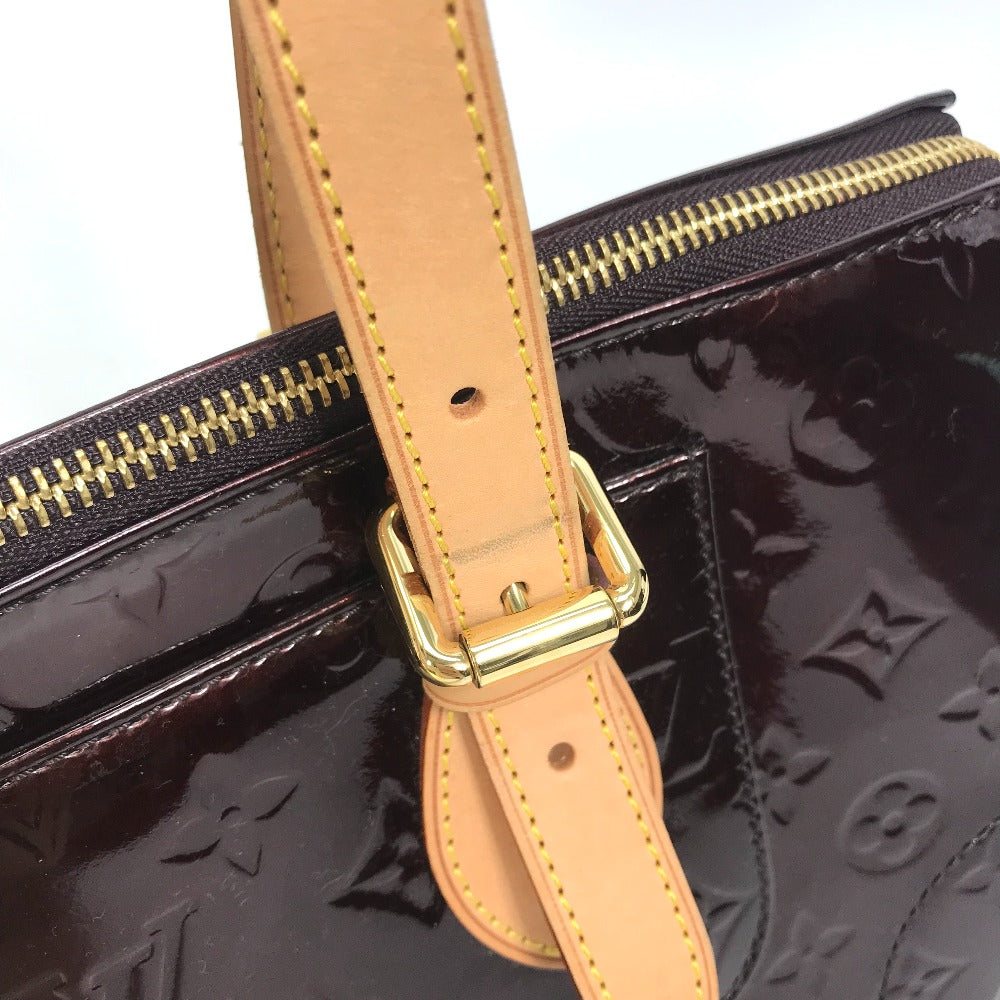 LOUIS VUITTON M93510 Monogram Vernis Rosewood Avenue Shoulder Bag in Patent Leather, Amaranth and Wine Red