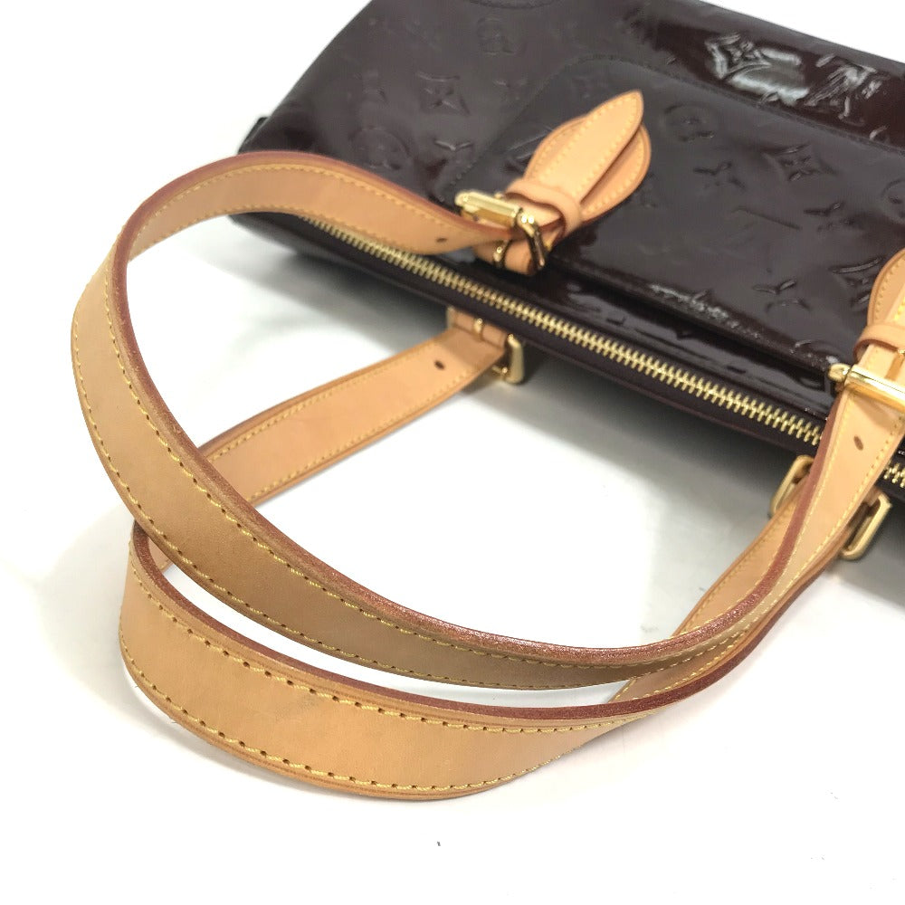 LOUIS VUITTON M93510 Monogram Vernis Rosewood Avenue Shoulder Bag in Patent Leather, Amaranth and Wine Red