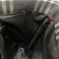 BURBERRY London Check pattern Bag Hand Bag Tote Bag Canvas Black Used