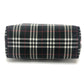 BURBERRY London Check pattern Bag Hand Bag Tote Bag Canvas Black Used