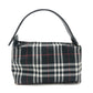 BURBERRY London Check pattern Cosmetics Pouch Pouch Canvas Black Used