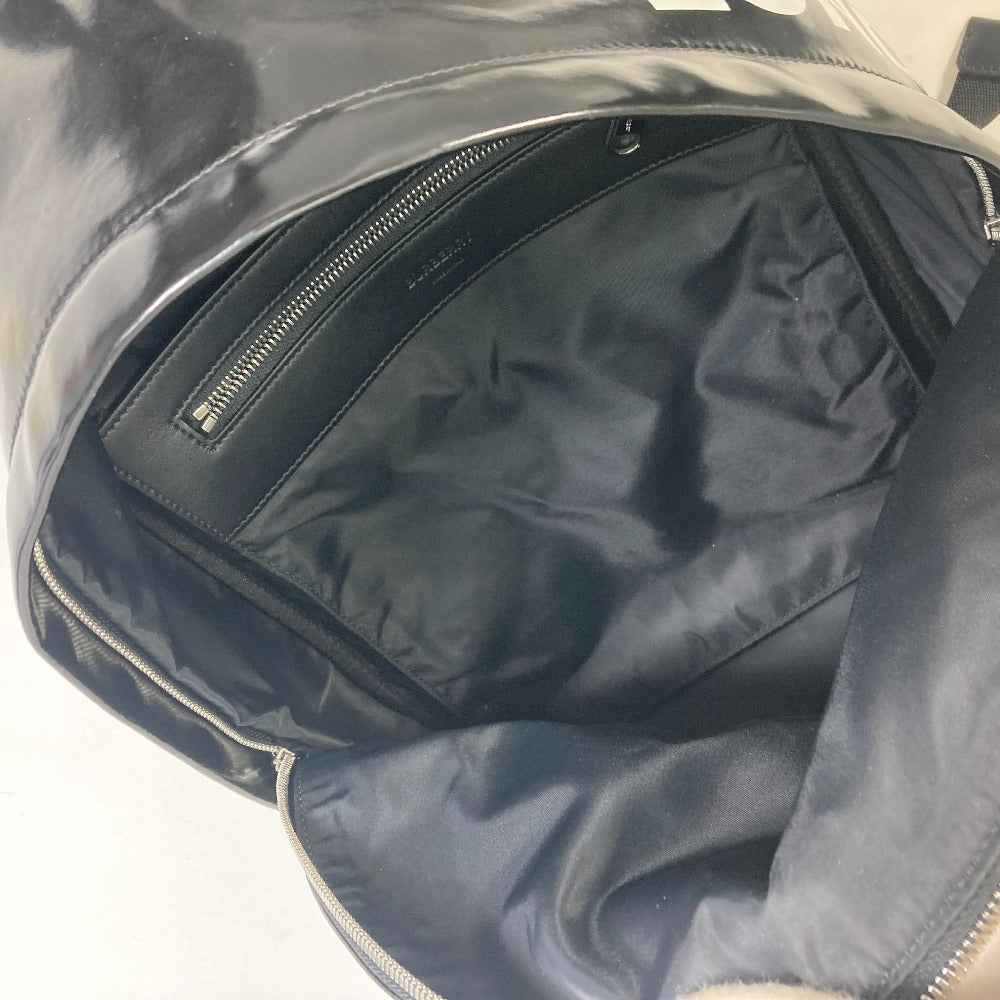 BURBERRY 8021908 ML JETT ホースフェリー バックパック リュックサック コーティングキャンバス メンズ ブラック - brandshop-reference