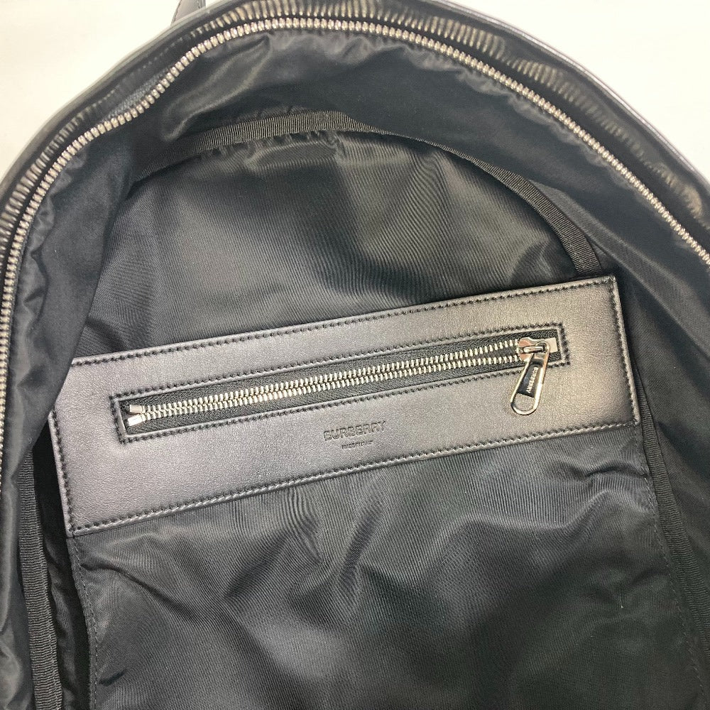 BURBERRY 8021908 ML JETT ホースフェリー バックパック リュックサック コーティングキャンバス メンズ ブラック - brandshop-reference