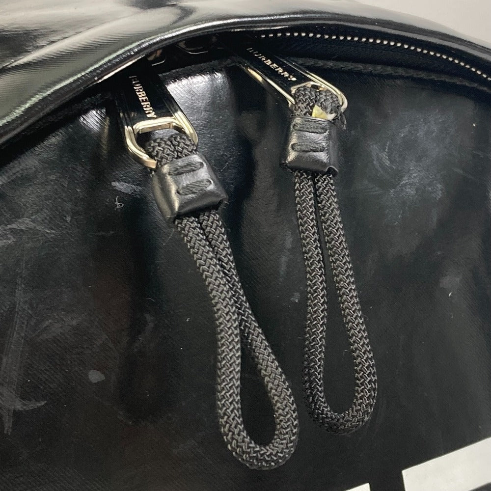 BURBERRY 8021908 ML JETT ホースフェリー バックパック リュックサック コーティングキャンバス メンズ ブラック - brandshop-reference