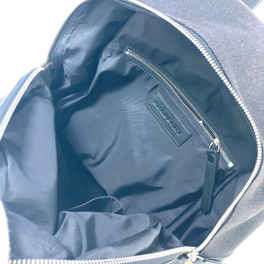 BURBERRY 3958527 バックパック メガ チェック柄 カバン リュックサック キャンバス/レザー メンズ ベージュ - brandshop-reference