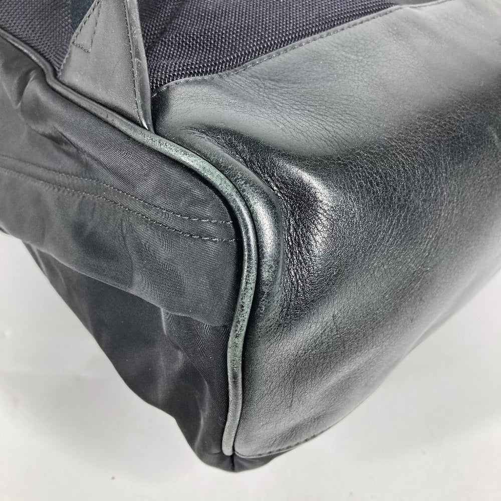 BURBERRY 8016109 バイカラー ロゴ バックパック カバン リュックサック ナイロン ユニセックス ブラック - brandshop-reference