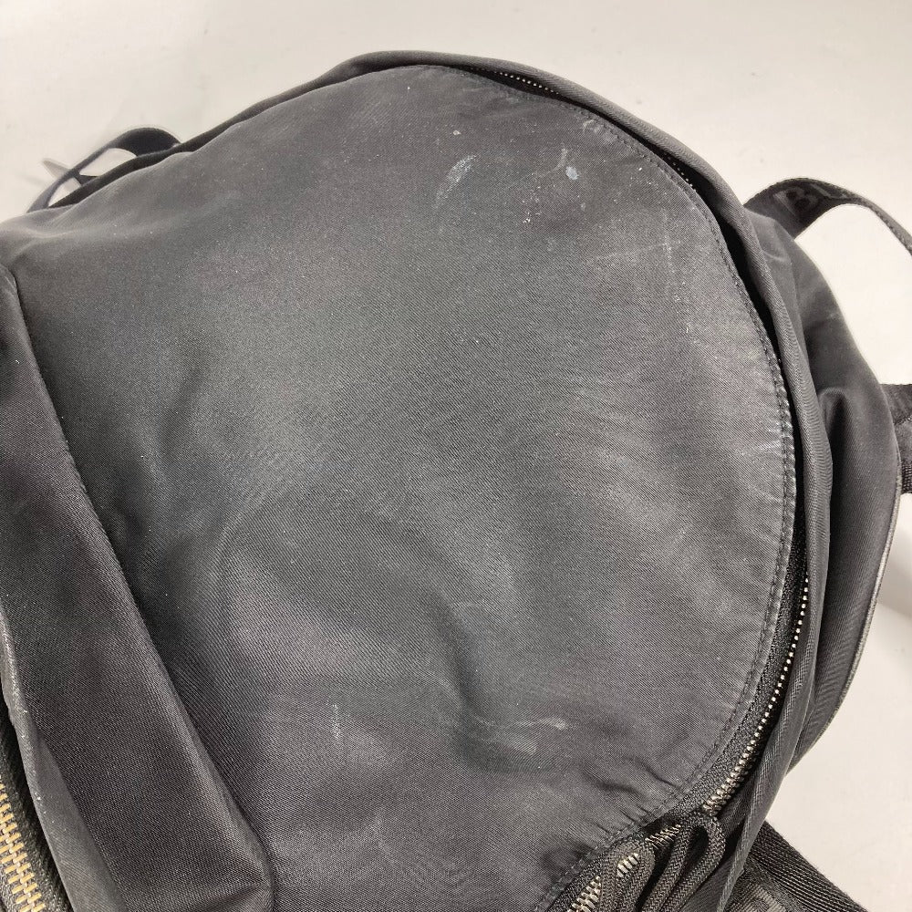 BURBERRY 8016109 バイカラー ロゴ バックパック カバン リュックサック ナイロン ユニセックス ブラック - brandshop-reference