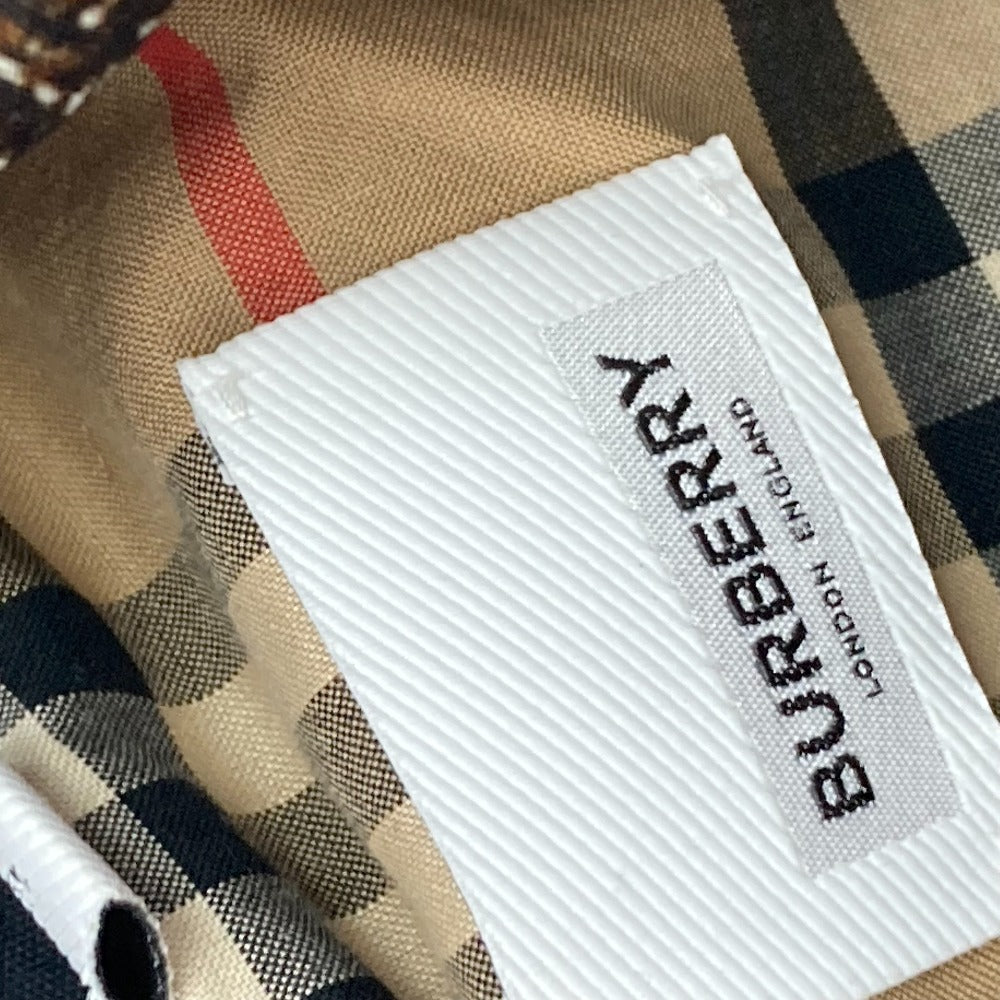 BURBERRY 8022743 チェック ブルゾン レオパード 豹 ヒョウ  フード付き ジャンバー アウター コート 長袖 ロングコート ポリアミド レディース - brandshop-reference