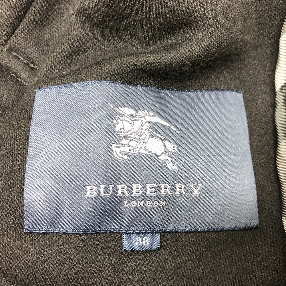 BURBERRY ロンドン アパレル アウター コート ボタン トレンチコート コットン レディース ブラック
