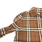 BURBERRY チェック シャツ ワンピース 長袖シャツ シャツ 長袖シャツ コットン レディース ブラウン - brandshop-reference