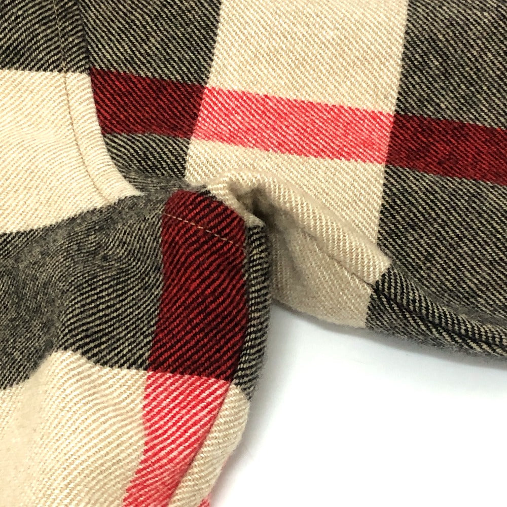 BURBERRY 8050135 チェック柄 アパレル アウター シャツジャケット ジップアップ ブルゾン コットン メンズ ベージュ