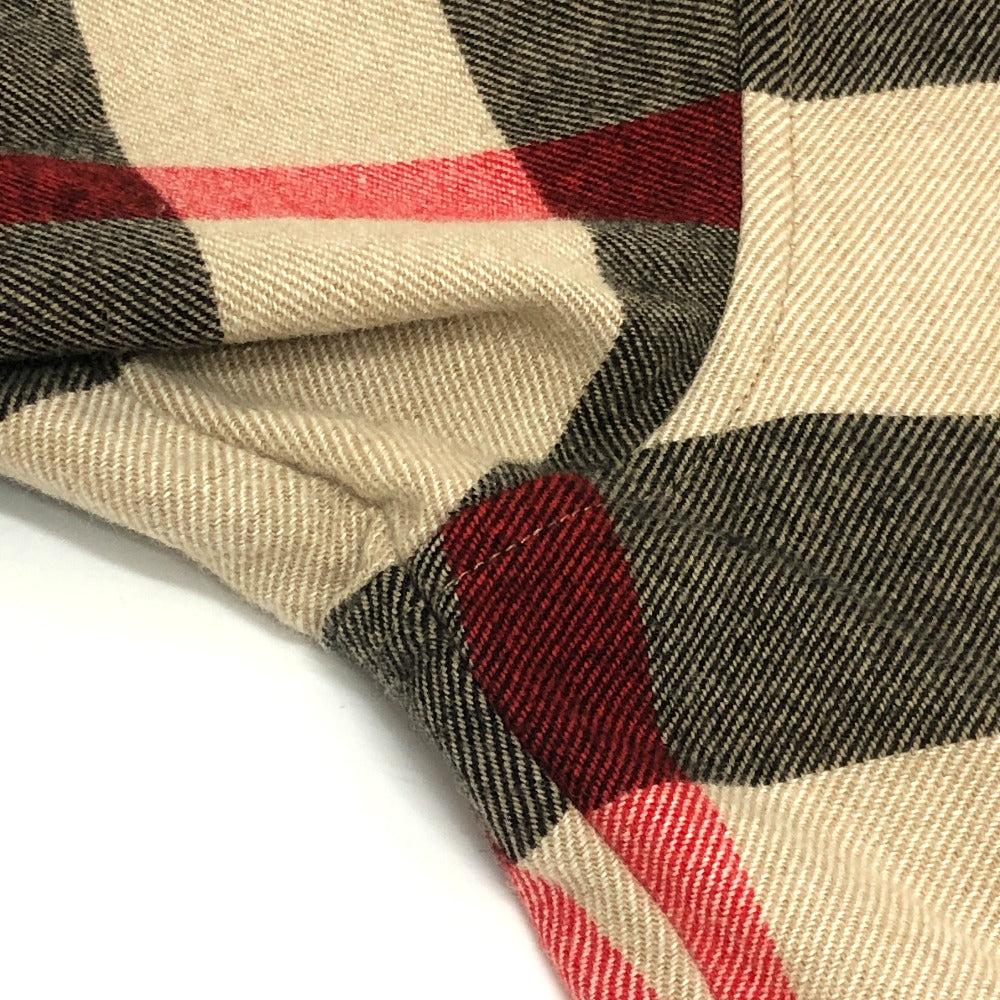 BURBERRY 8050135 チェック柄 アパレル アウター シャツジャケット ジップアップ ブルゾン コットン メンズ ベージュ