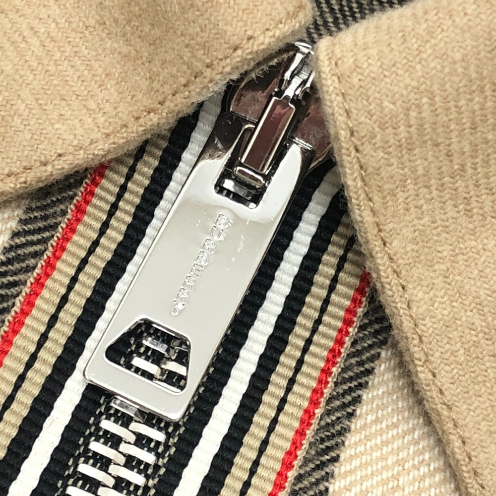 BURBERRY 8050135 チェック柄 アパレル アウター シャツジャケット ジップアップ ブルゾン コットン メンズ ベージュ