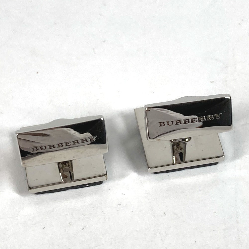 BURBERRY ロゴ チェック アクセサリー カフス メタル メンズ - brandshop-reference