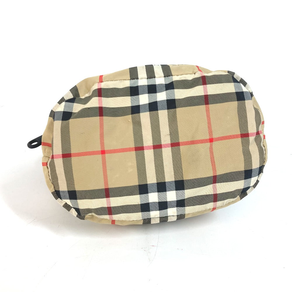 BURBERRY ハンドバッグ チェック 巾着 ポーチ ナイロン レディース - brandshop-reference