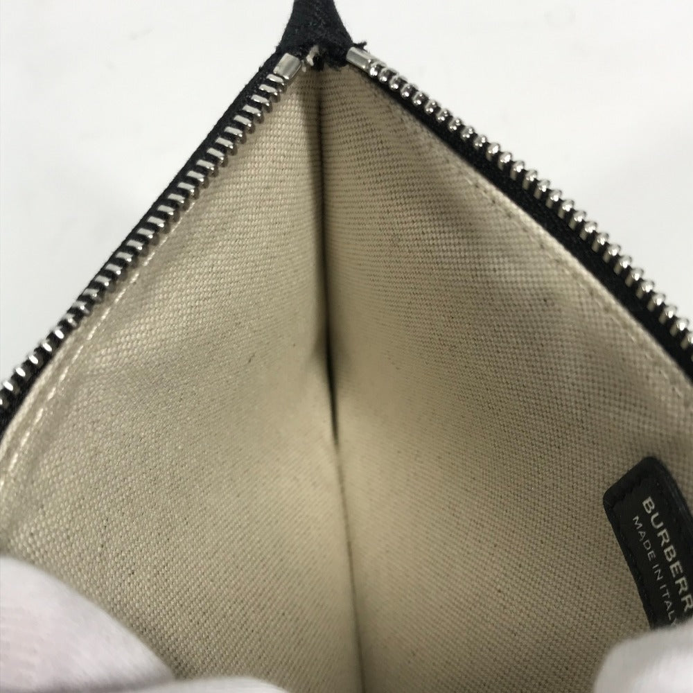 BURBERRY 8037549 ロゴ LOVE メイクポーチ コインケース クラッチバッグ ポーチ キャンバス レディース - brandshop-reference