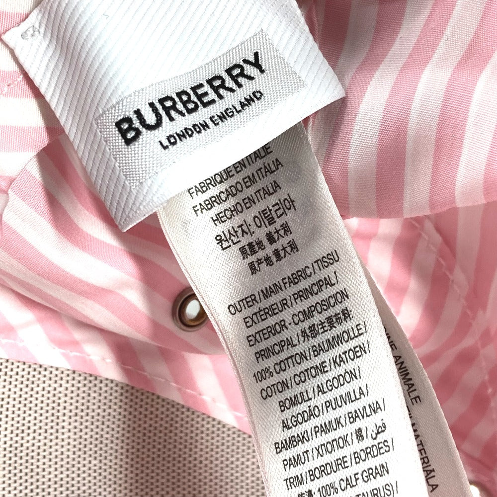 BURBERRY 8055140 ロゴ ストライプ 帽子 キャップ帽 ベースボール キャップ コットン レディース - brandshop-reference