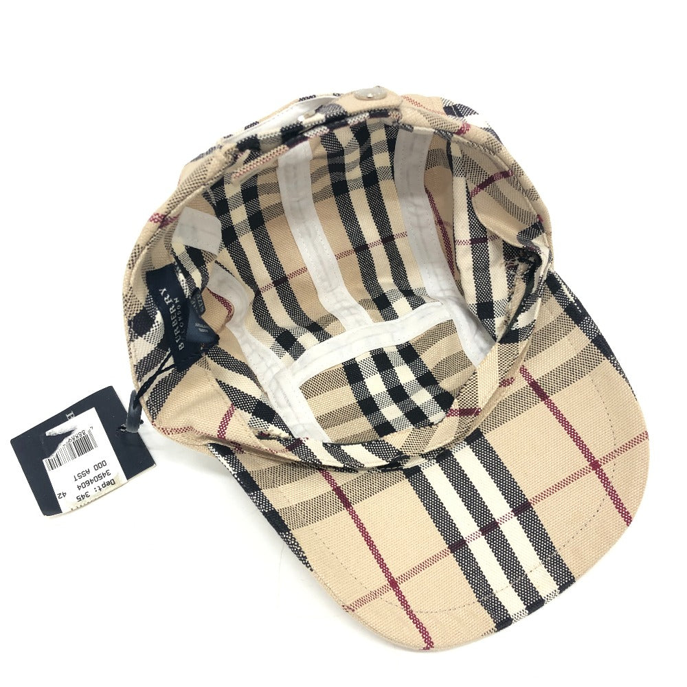 BURBERRY バーバリーロンドン チェック柄  ベースボールキャップ 帽子 キャップ ファッション小物 キャップ コットン レディース