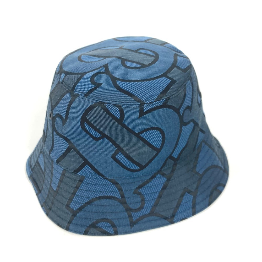 BURBERRY 8072726 TBロゴ ハット帽 帽子 バケットハット ボブハット ハット コットン メンズ ブルー - brandshop-reference