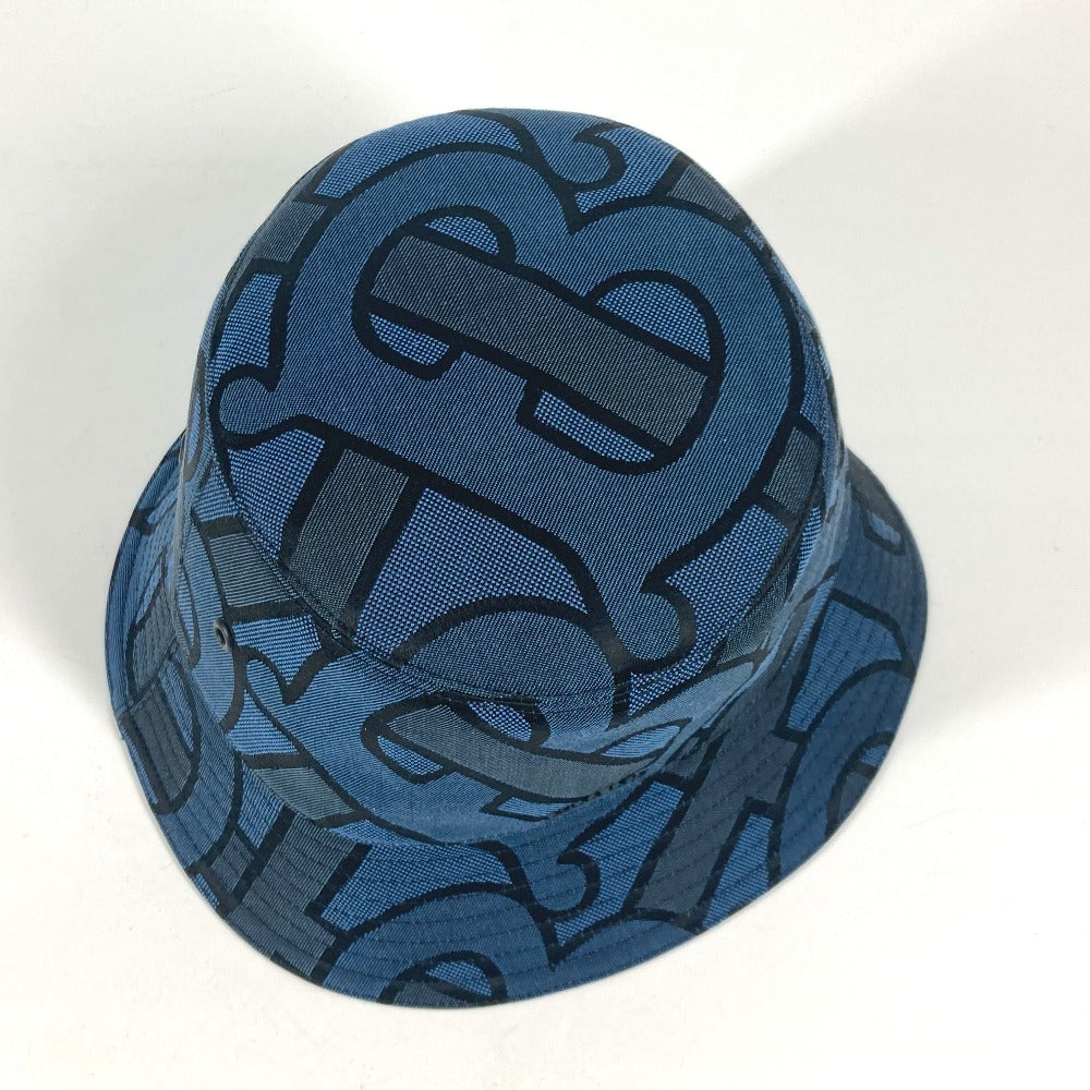 BURBERRY 8072726 TBロゴ ハット帽 帽子 バケットハット ボブハット ハット コットン メンズ ブルー - brandshop-reference