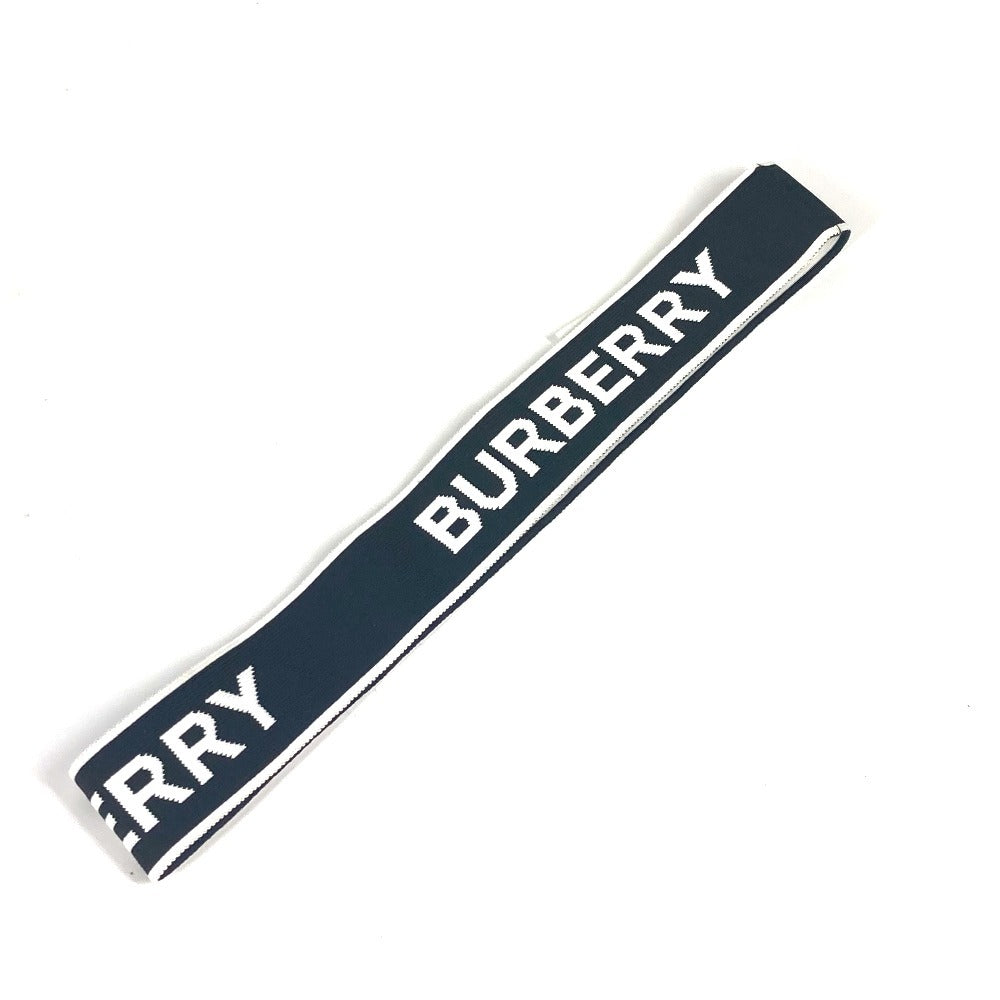 BURBERRY ロゴ ヘッドバンド アクセサリー ヘアバンド ナイロン レディース ブラック - brandshop-reference
