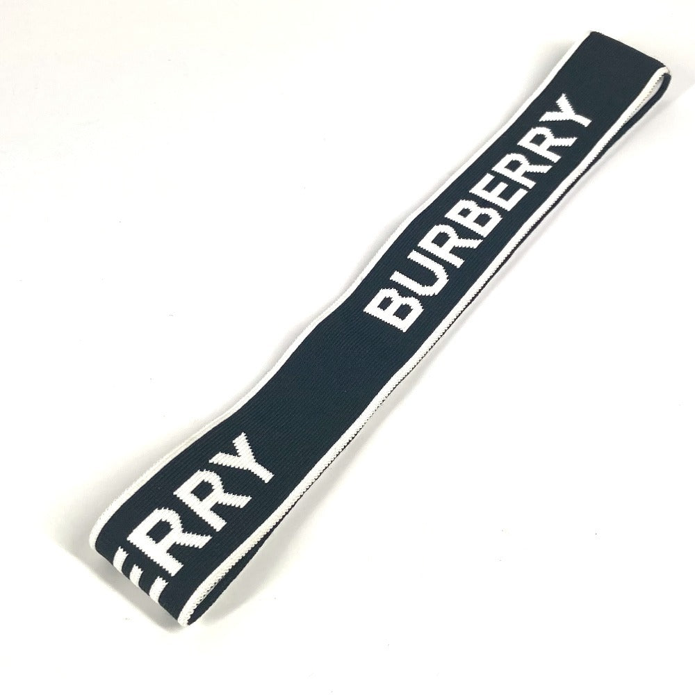 BURBERRY ロゴ ヘッドバンド アクセサリー ヘアバンド ナイロン レディース ブラック - brandshop-reference