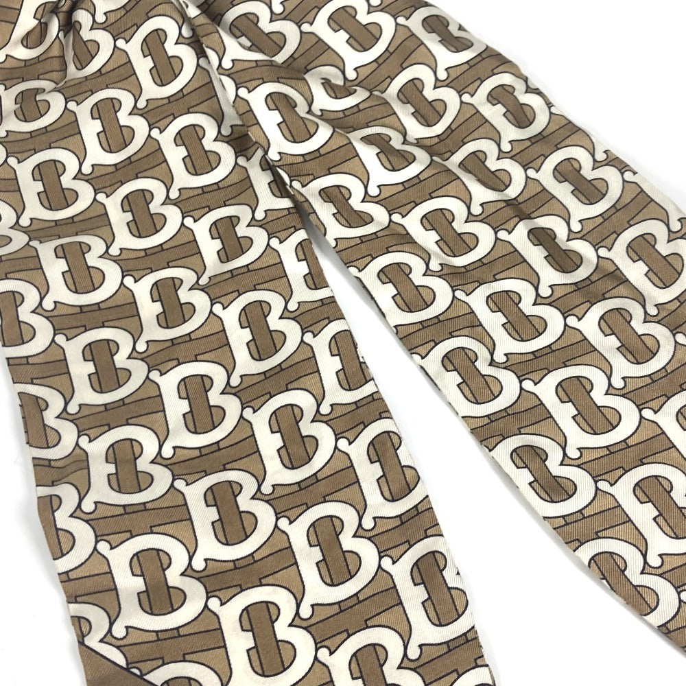 BURBERRY TB ロゴ ヘアアクセサリー ヘアゴム シュシュ シルク レディース ベージュ - brandshop-reference
