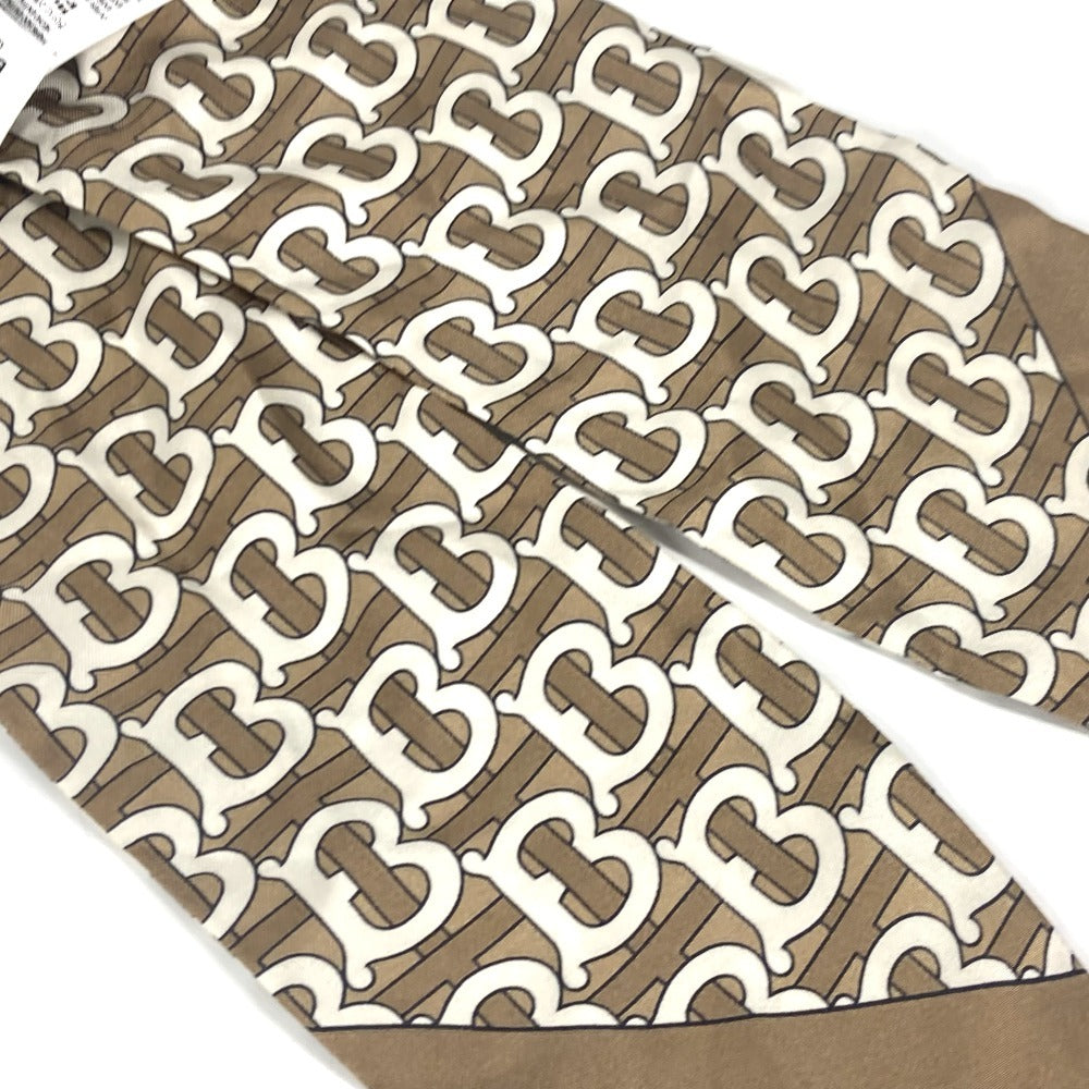 BURBERRY TB ロゴ ヘアアクセサリー ヘアゴム シュシュ シルク レディース ベージュ - brandshop-reference