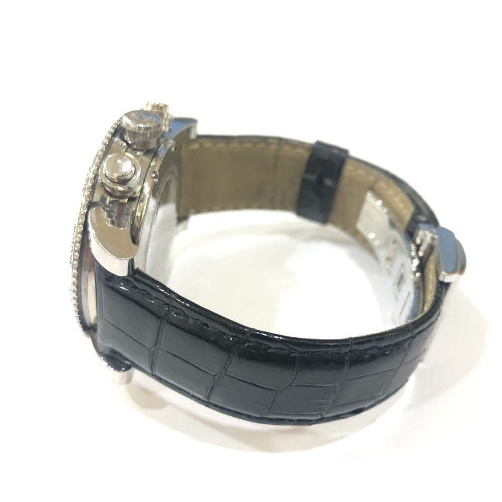 CORUM 983.201.20 クラシカルGMT 裏スケ 自動巻き 腕時計 SS メンズ シルバー