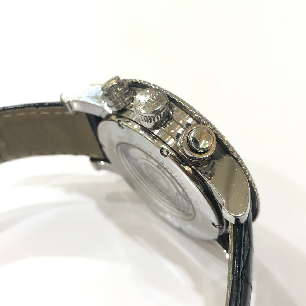 CORUM 983.201.20 クラシカルGMT 裏スケ 自動巻き 腕時計 SS メンズ シルバー