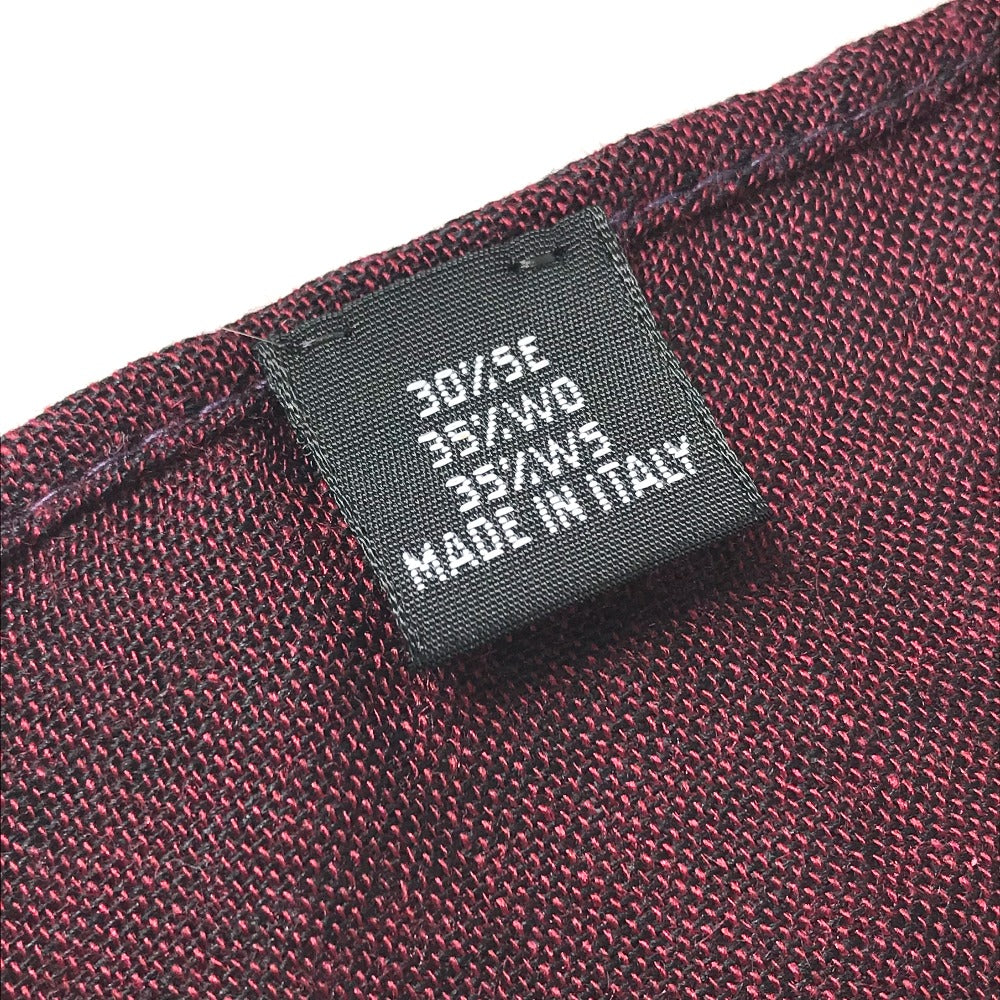 CORUM ロゴ マフラー ショール フリンジ ストール シルク ユニセックス ワインレッド - brandshop-reference