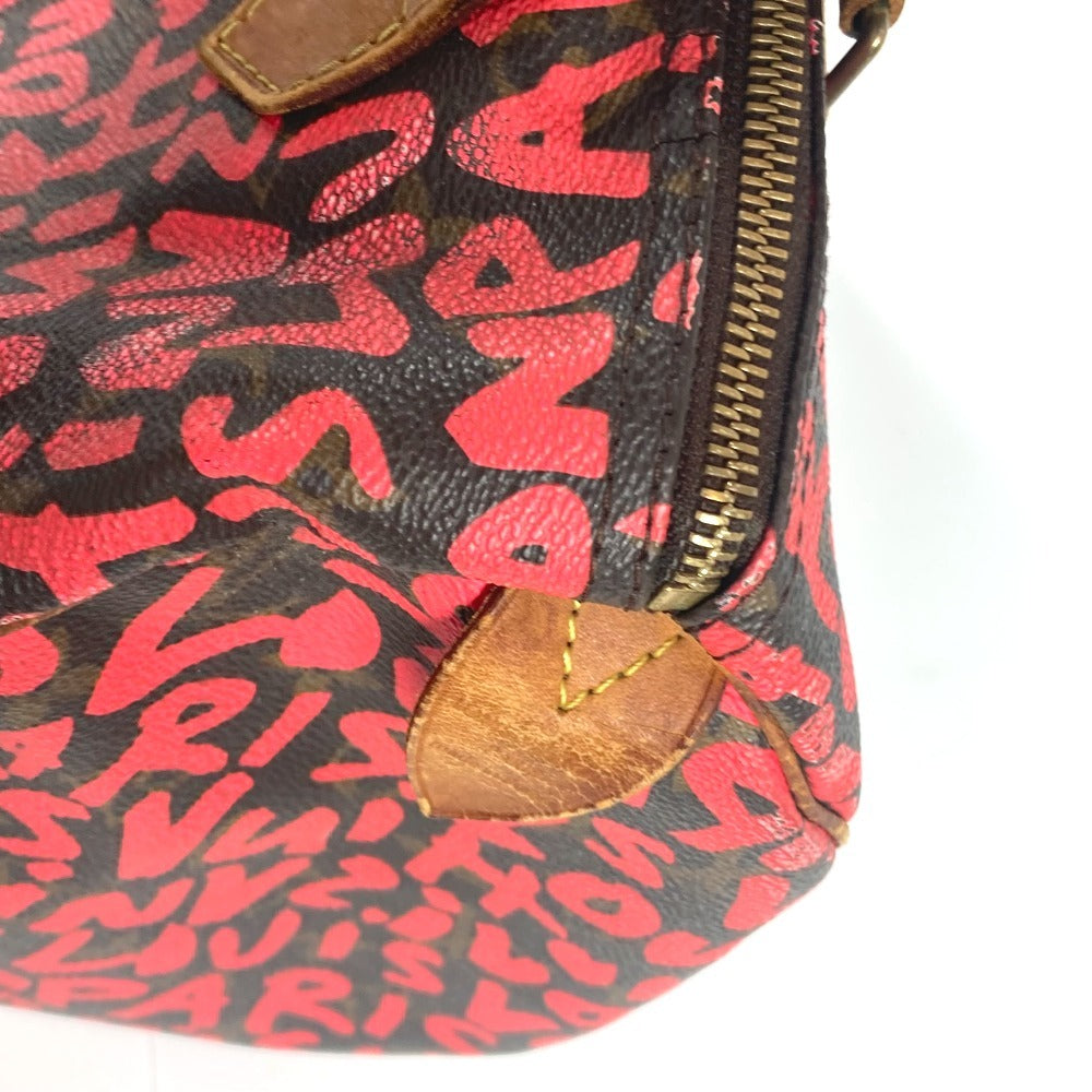 LOUIS VUITTON M93704 モノグラムグラフィティ スピーディ30 カバン ミニボストンバッグ ハンドバッグ モノグラムグラフィティキャンバス レディース フューシャ ピンク - brandshop-reference