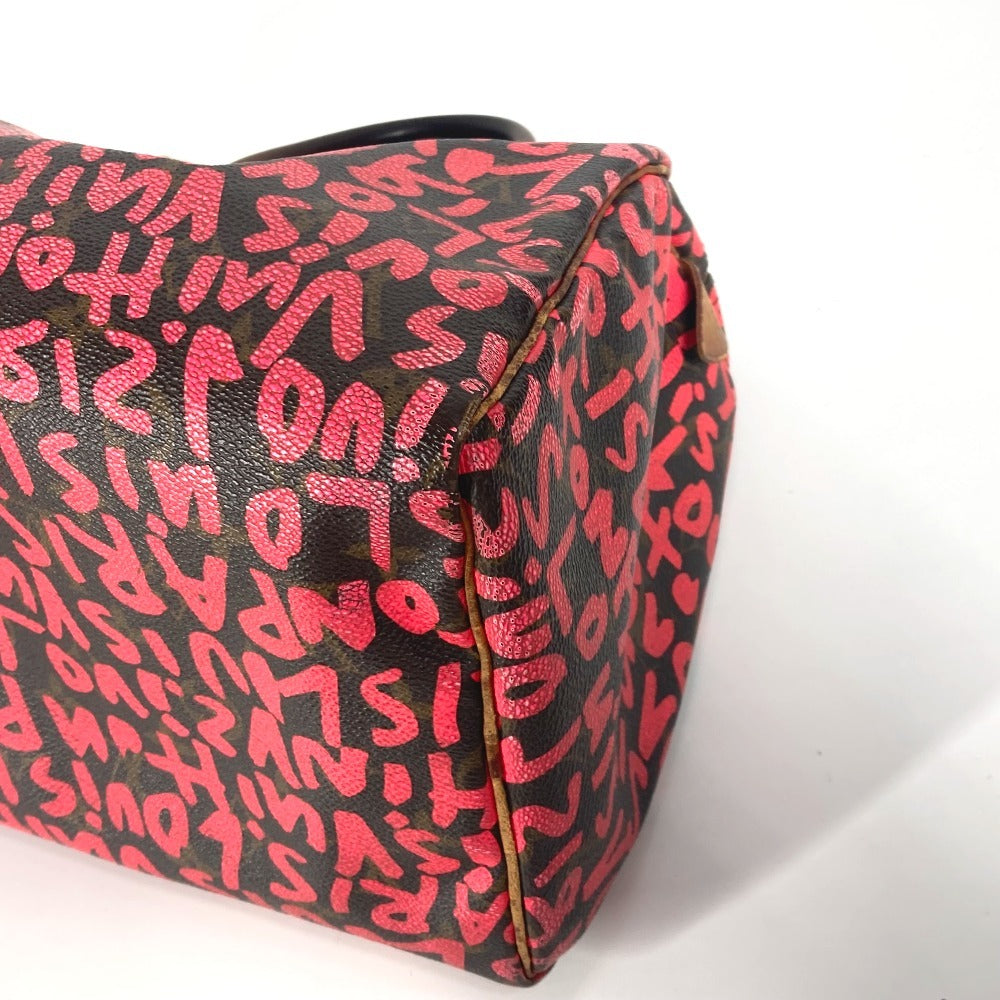 LOUIS VUITTON M93704 モノグラムグラフィティ スピーディ30 カバン ミニボストンバッグ ハンドバッグ モノグラムグラフィティキャンバス レディース フューシャ ピンク - brandshop-reference