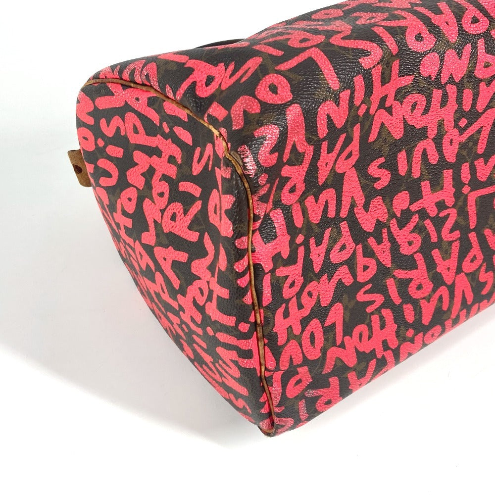 LOUIS VUITTON M93704 モノグラムグラフィティ スピーディ30 カバン ミニボストンバッグ ハンドバッグ モノグラムグラフィティキャンバス レディース フューシャ ピンク - brandshop-reference