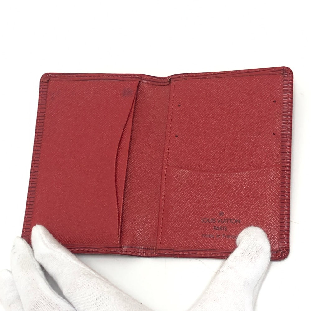LOUIS VUITTON M6358E オーガナイザー・ドゥ・ポッシュ 名刺入れ パスケース カードケース エピレザー レディース レッド
