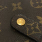 LOUIS VUITTON M61667 Compact zip BifoldCompact Wallet Folded wallet MonogramCanvas Brown Used