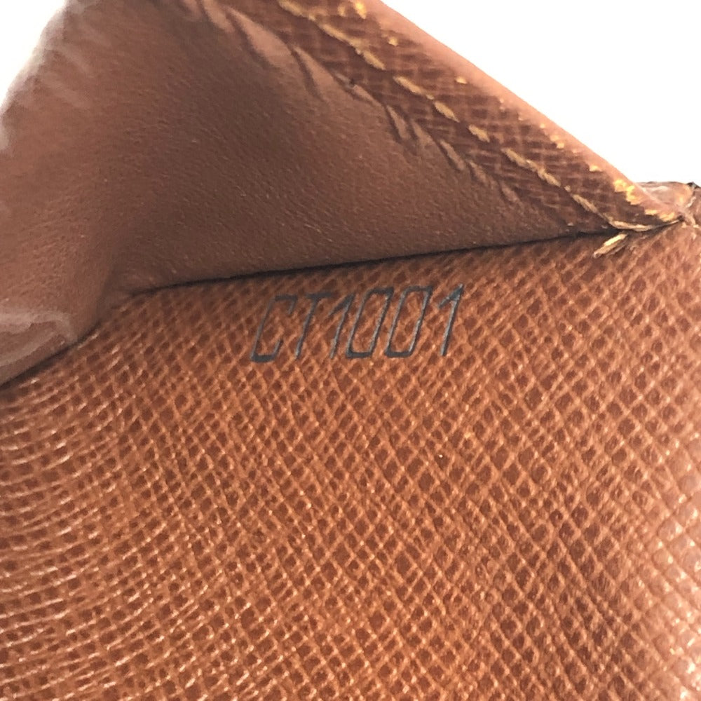 LOUIS VUITTON M61667 Compact zip BifoldCompact Wallet Folded wallet MonogramCanvas Brown Used