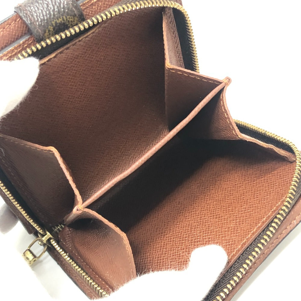LOUIS VUITTON M61667 Compact zip BifoldCompact Wallet Folded wallet MonogramCanvas Brown Used