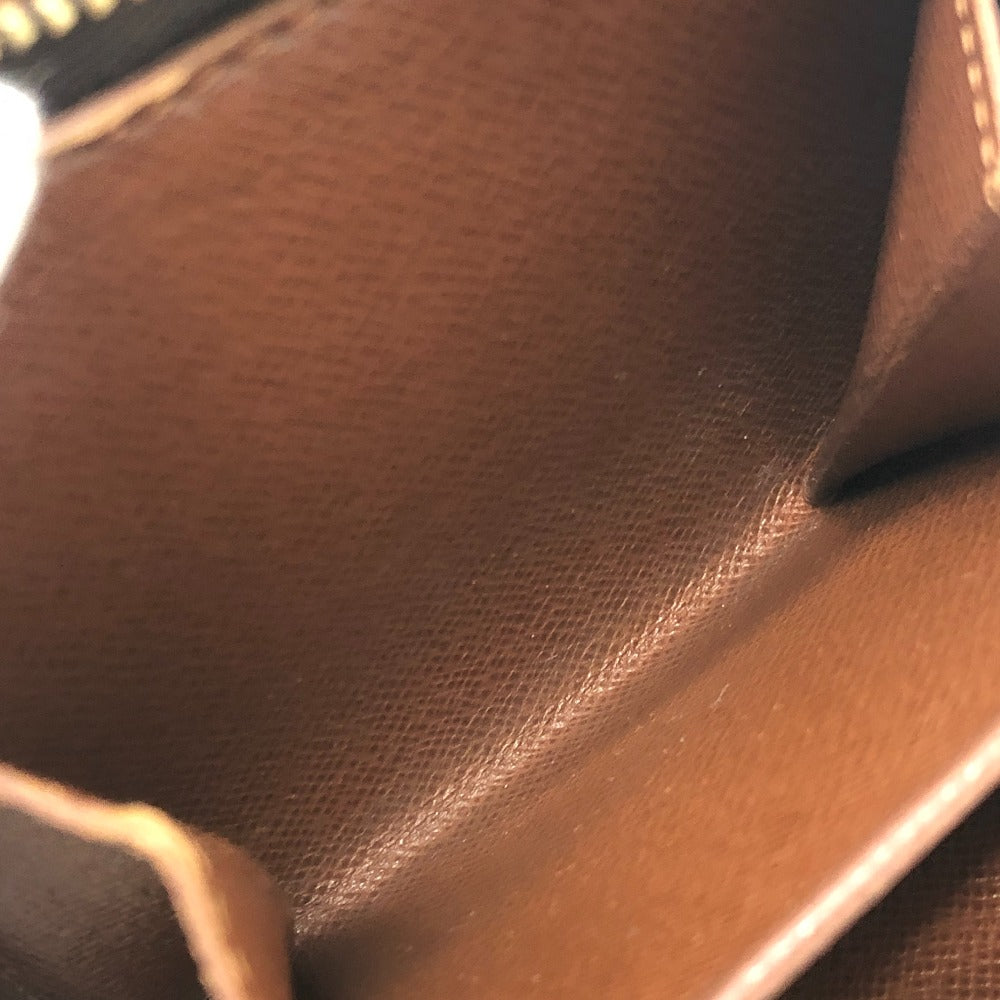 LOUIS VUITTON M61667 Compact zip BifoldCompact Wallet Folded wallet MonogramCanvas Brown Used