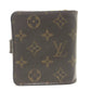 LOUIS VUITTON M61667 Compact zip BifoldCompact Wallet Folded wallet MonogramCanvas Brown Used