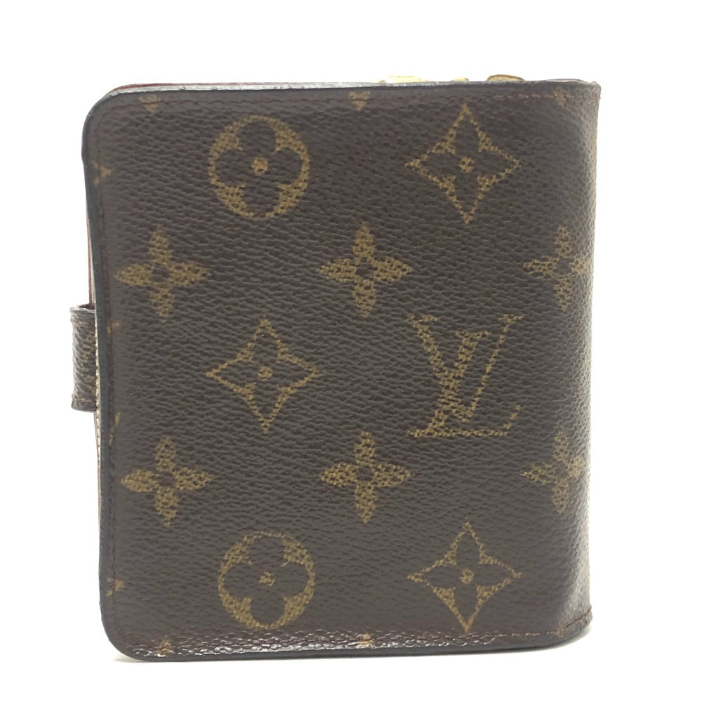 LOUIS VUITTON M61667 Compact zip BifoldCompact Wallet Folded wallet MonogramCanvas Brown Used