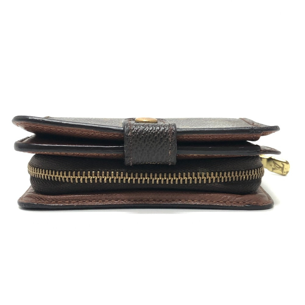 LOUIS VUITTON M61667 Compact zip BifoldCompact Wallet Folded wallet MonogramCanvas Brown Used