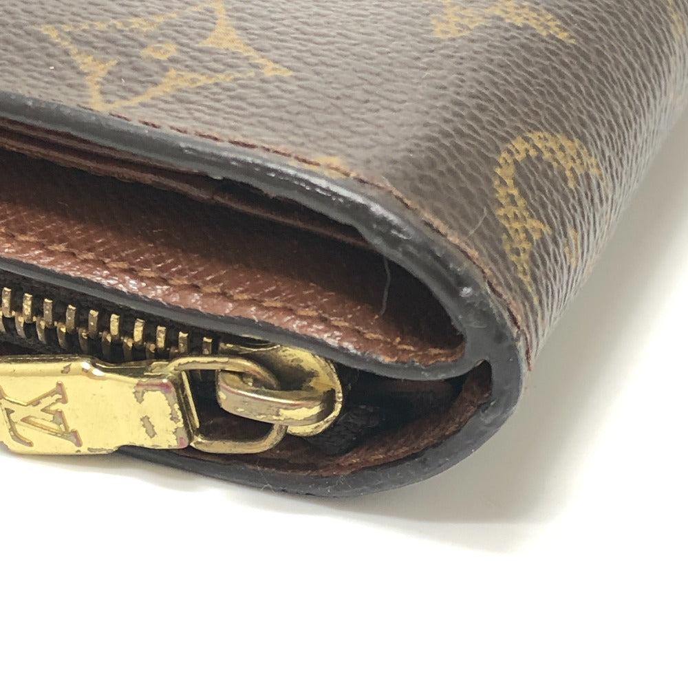 LOUIS VUITTON M61667 Compact zip BifoldCompact Wallet Folded wallet MonogramCanvas Brown Used
