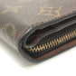 LOUIS VUITTON M61667 Compact zip BifoldCompact Wallet Folded wallet MonogramCanvas Brown Used