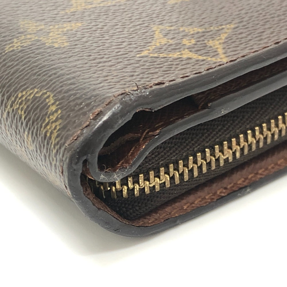 LOUIS VUITTON M61667 Compact zip BifoldCompact Wallet Folded wallet MonogramCanvas Brown Used