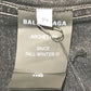 BALENCIAGA 529177 タグ有 ロゴ ストラス 18AW Gジャン デニムジャケット コットンデニム ユニセックス グレー グレー系