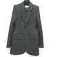 BALENCIAGA 571278 シングル ブラックベーシックジャケット アパレル/肩パッド 長袖 アパレル ジャケット コットン レディース ブラック